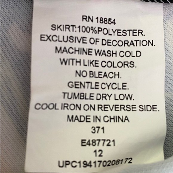 Rare Editions Floral A-Line Skirt - Pink and black Girls Size 12 - Picture 5 of 6